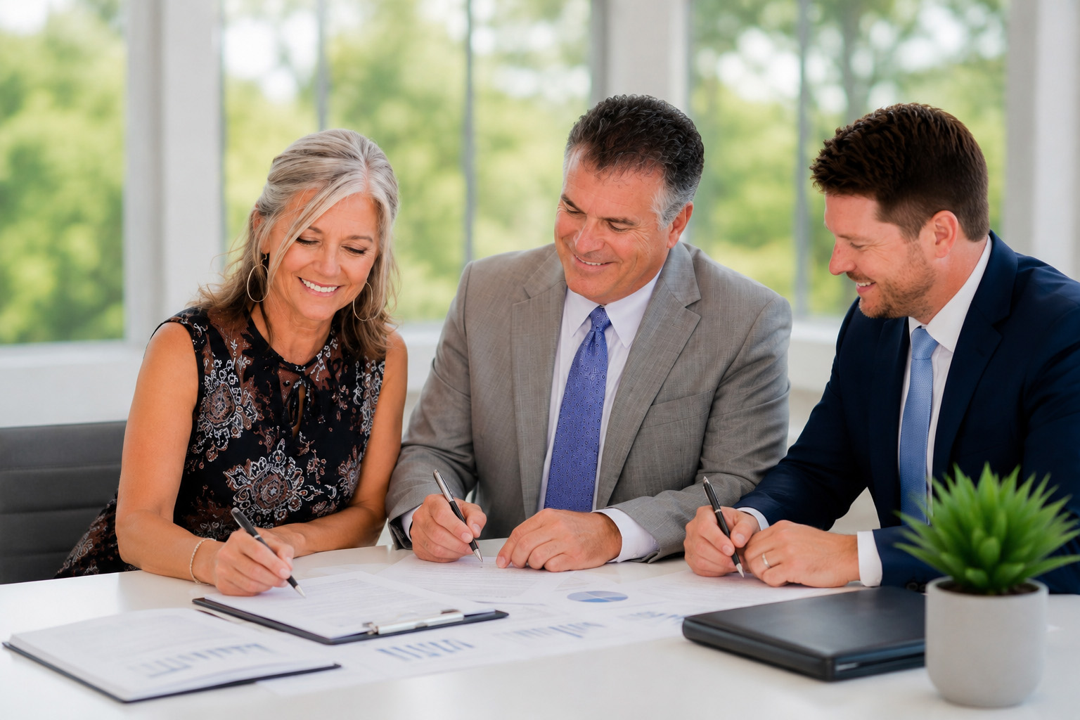 Conservation Wealth Management advisors meeting wealth management and financial planning strategies